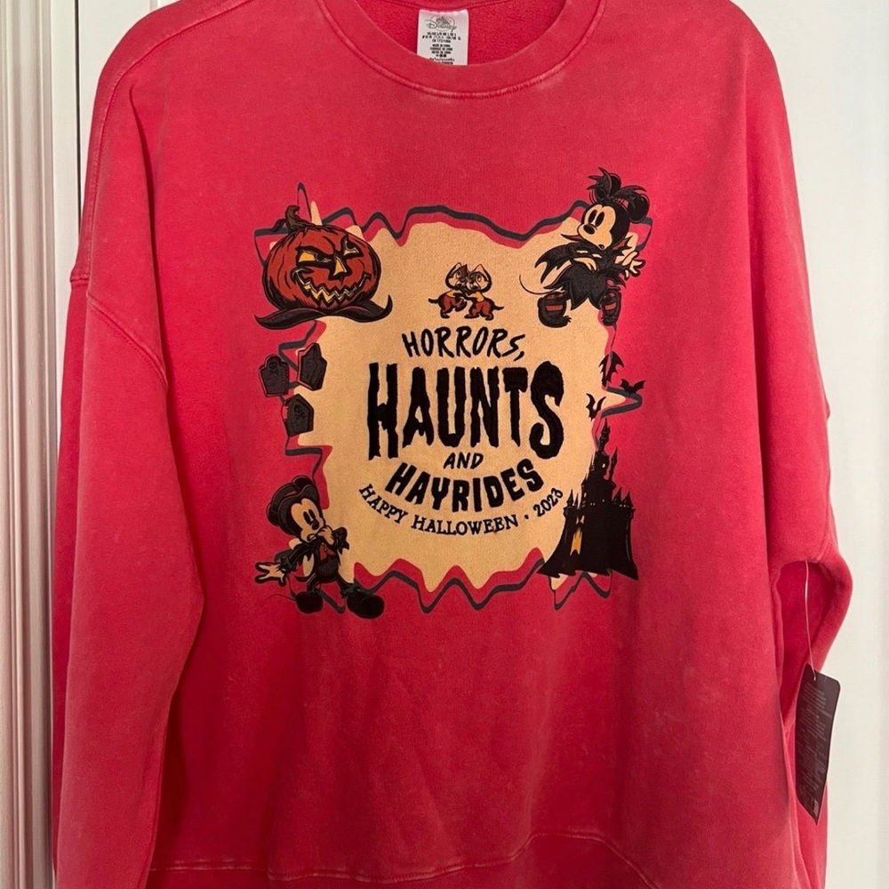 Pinkish Disney Halloween Sweatshirt 2023